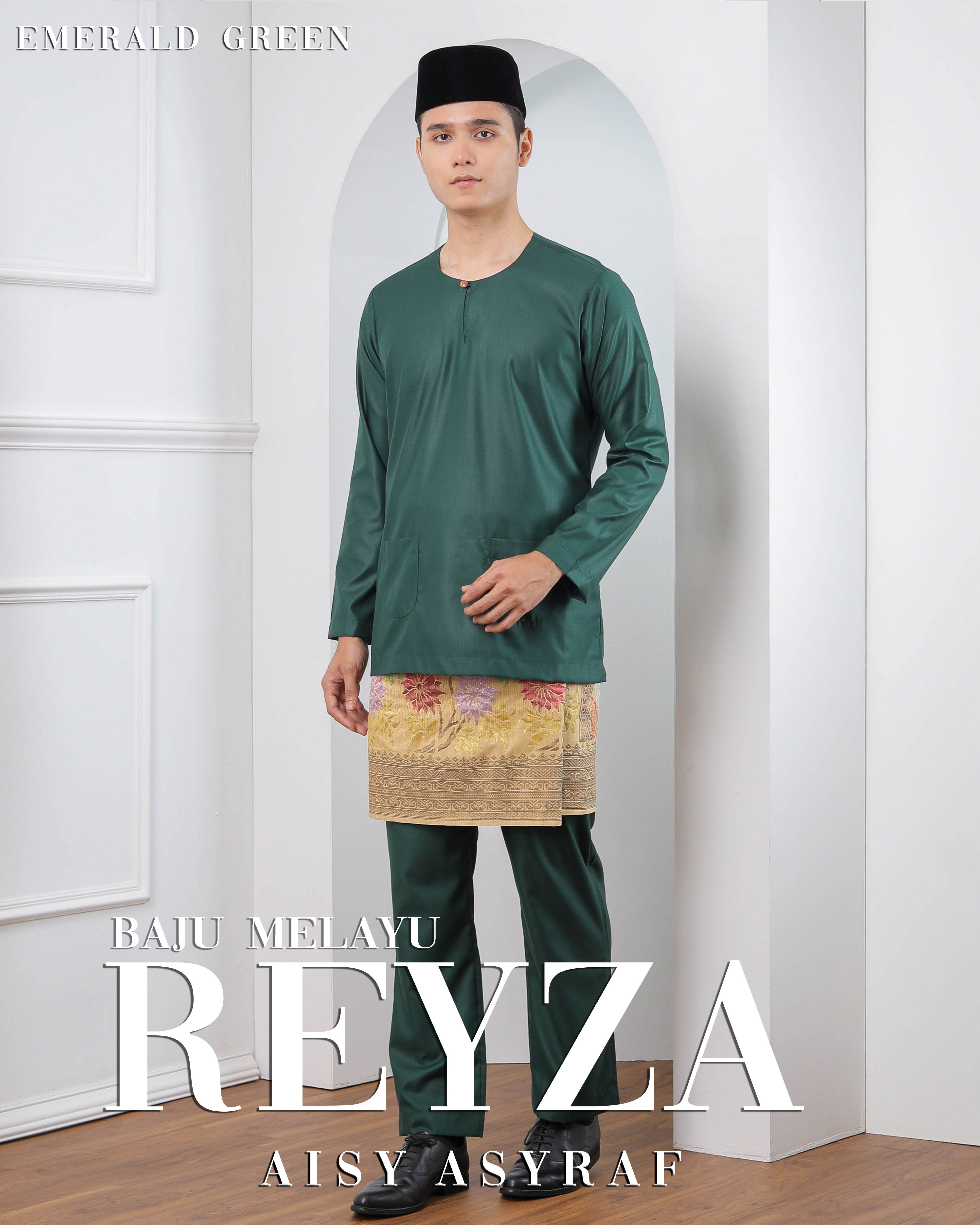 Baju Melayu Reyza Emerald Green Aisy Asyraf By IMAM MUDA Asyraf