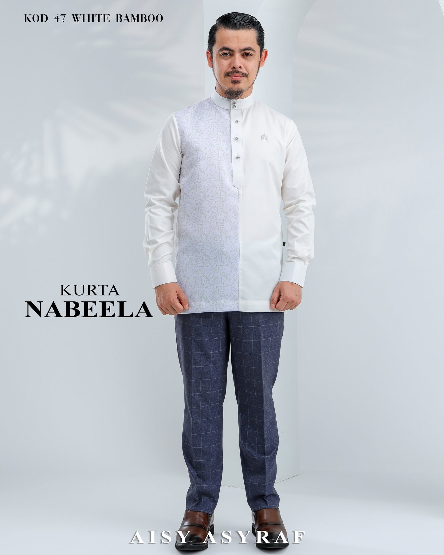 Kurta Nabeela Raya - Kod 47 (White Bamboo)