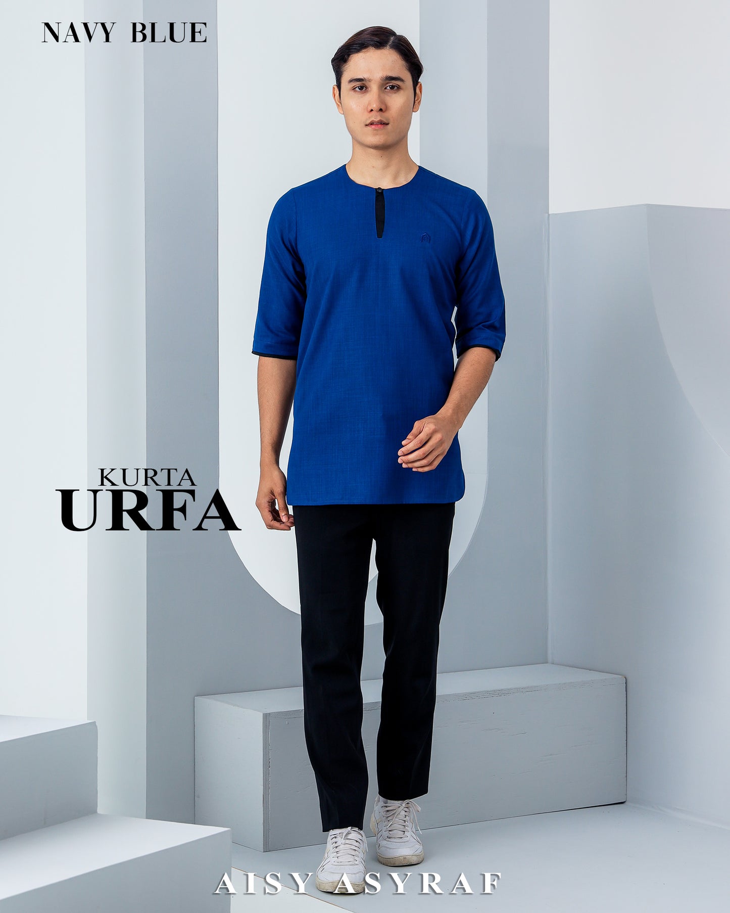 Kurta Urfa - Navy Blue