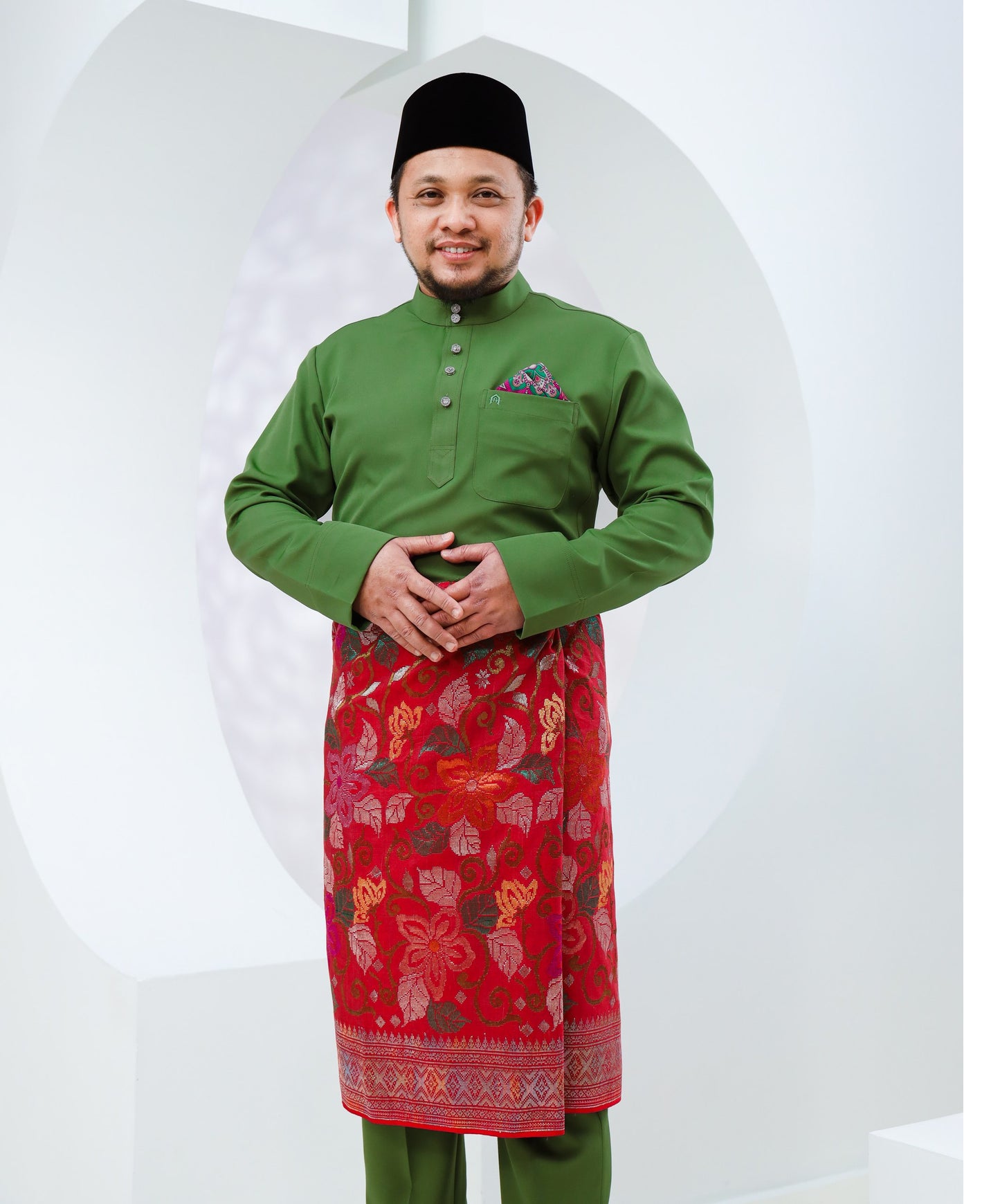 Baju Melayu Haseki - Fern Green